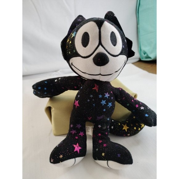 Felix The Cat Plus Toy Black Color With Starts. Collectible - Picture 4 of 4